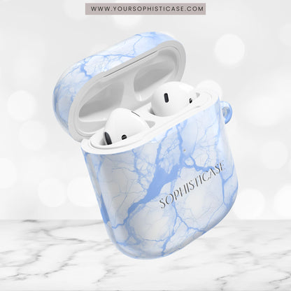 AirPod Cases - Marble Opulence in Blue