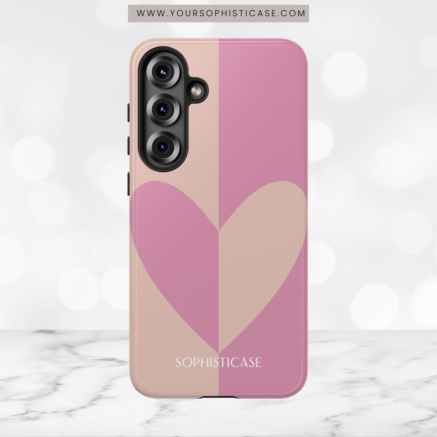 Be Mine in Pink and Brown - iPhone Case, Samsung Galaxy Case, Google Pixel Case
