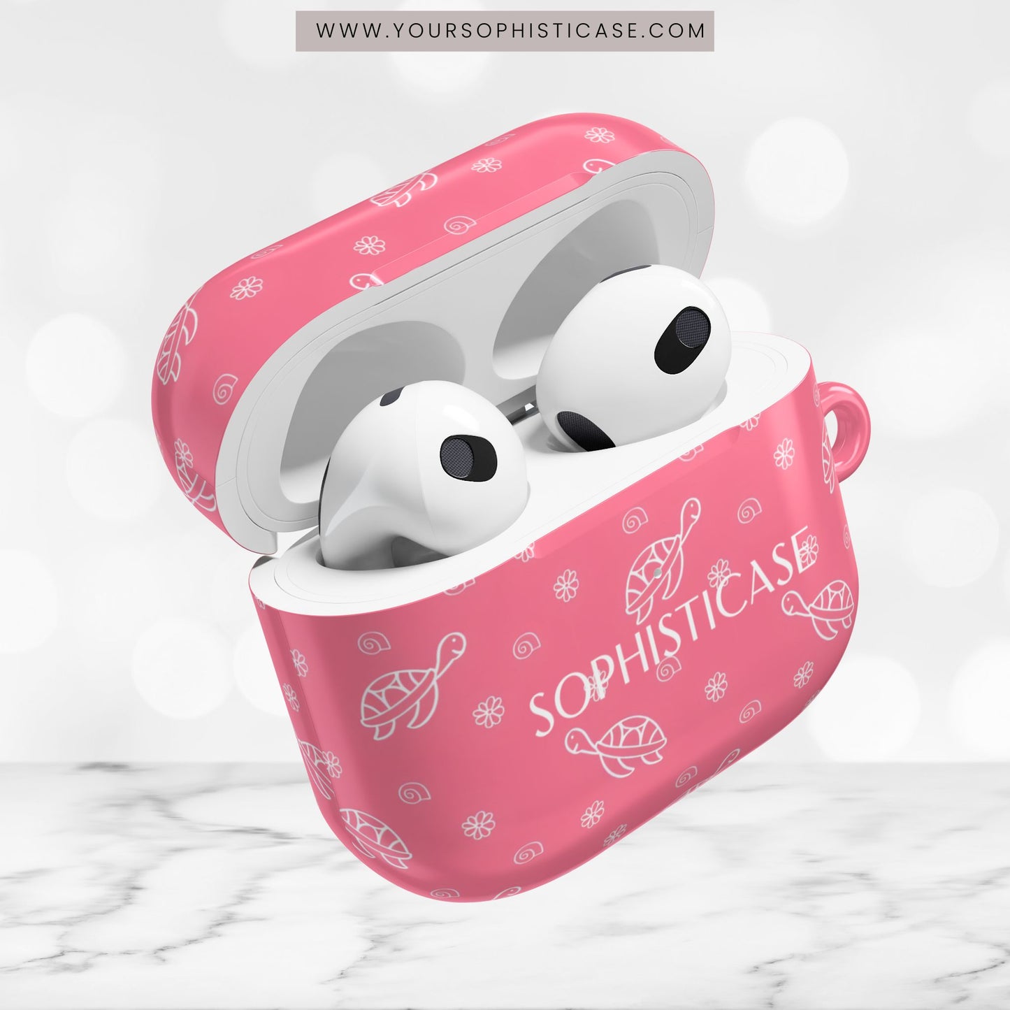 AirPod Cases - Turtle Island in Pink
