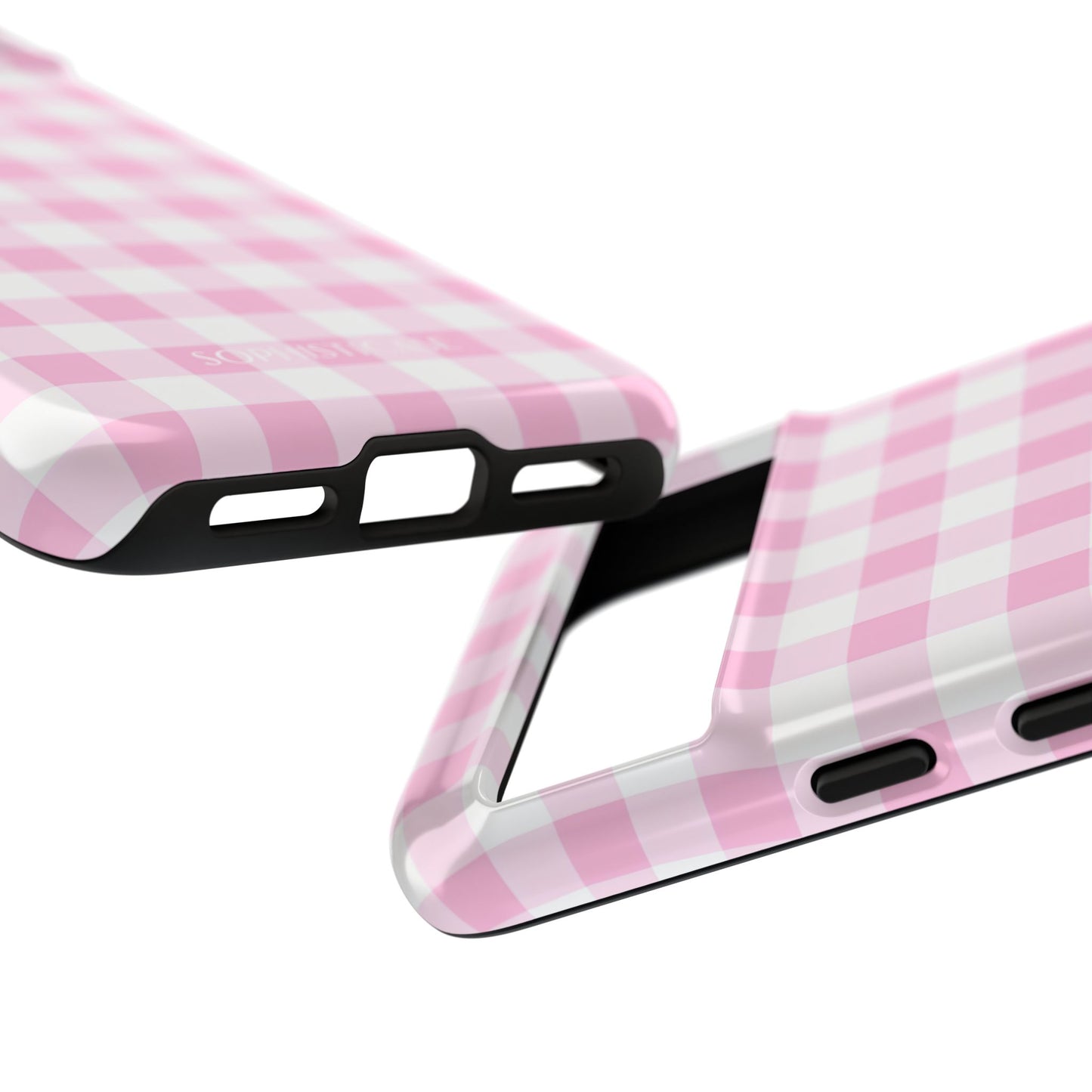 Gingham in Pink - iPhone Case, Samsung Galaxy Case, Google Pixel Case