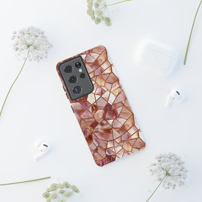 Rose' Runway in Champagne Mosaic - Tough Phone Case