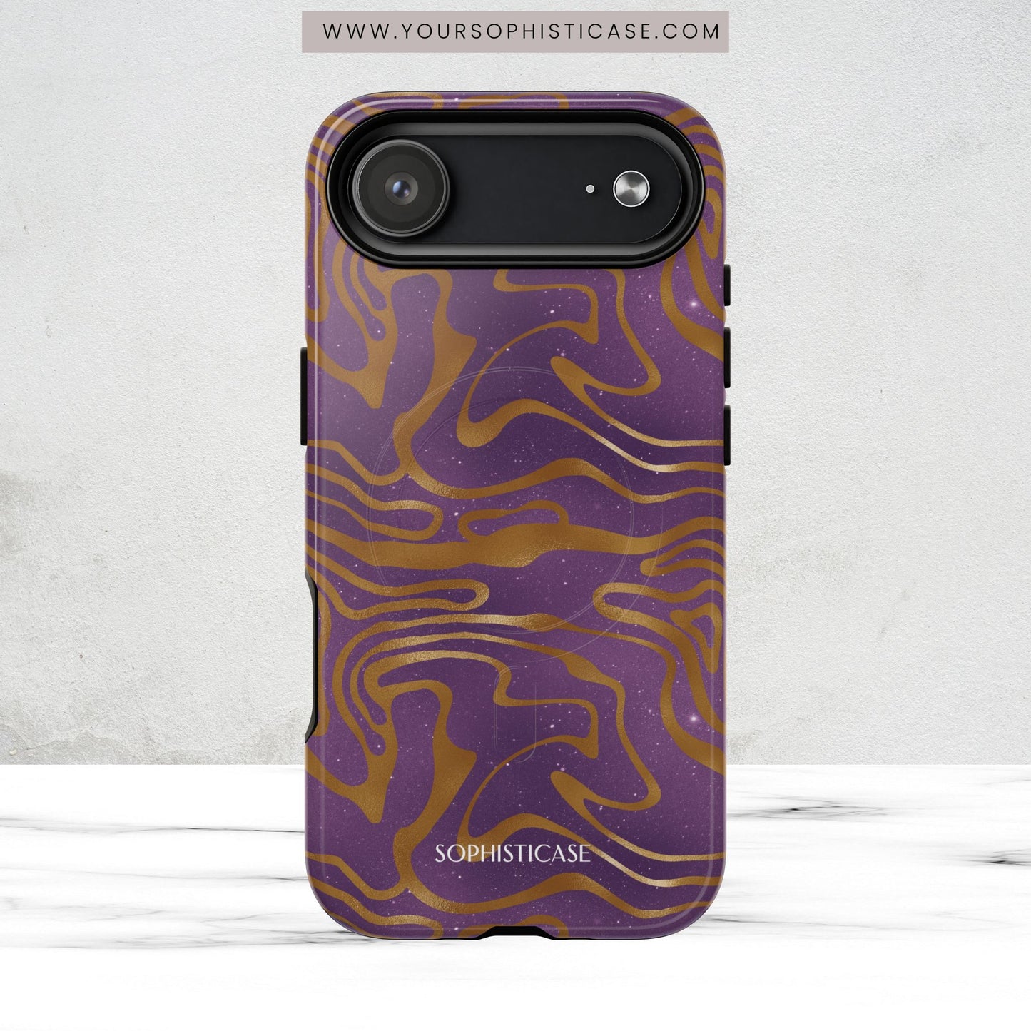Cosmic Gold in Purple - iPhone Magsafe Case