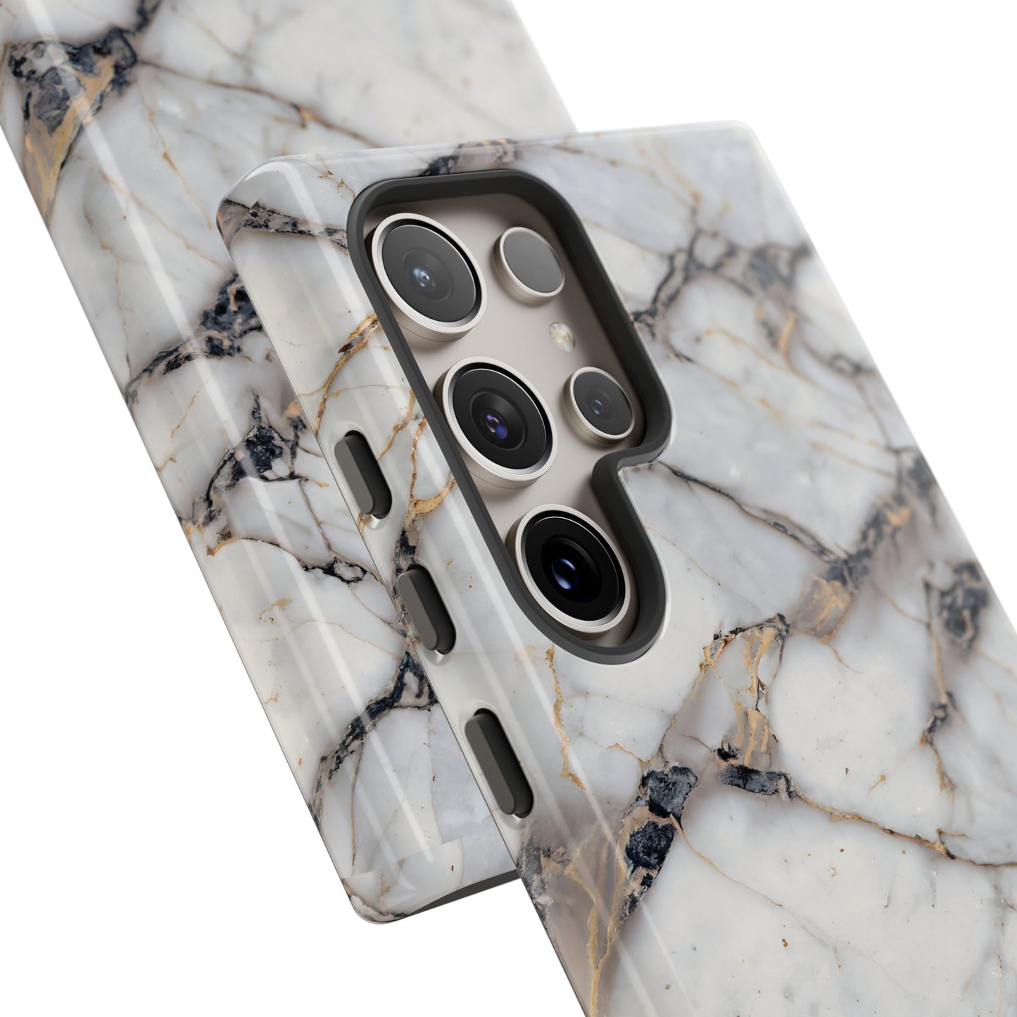 Marble Opulence in Cracked Beige - iPhone Case, Samsung Galaxy Case, Google Pixel Case
