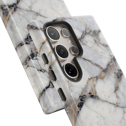Marble Opulence in Cracked Beige - iPhone Case, Samsung Galaxy Case, Google Pixel Case