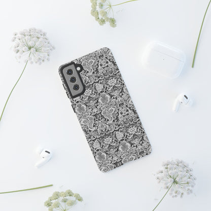 Luxe Lace in Black - iPhone Case, Samsung Galaxy Case, Google Pixel Case