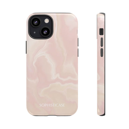 Liquid Magic in Beige Haze - iPhone Case