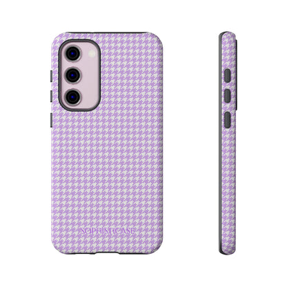 Tough Case - Houndstooth in Pastel Purple