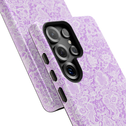 Luxe Lace in Purple - iPhone Case, Samsung Galaxy Case, Google Pixel Case