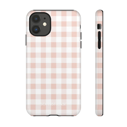 Tough Case - Gingham in Neutral Beige