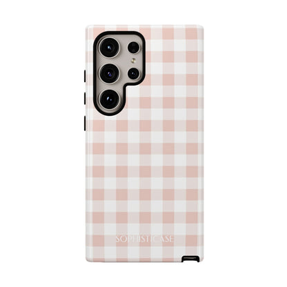 Tough Case - Gingham in Neutral Beige