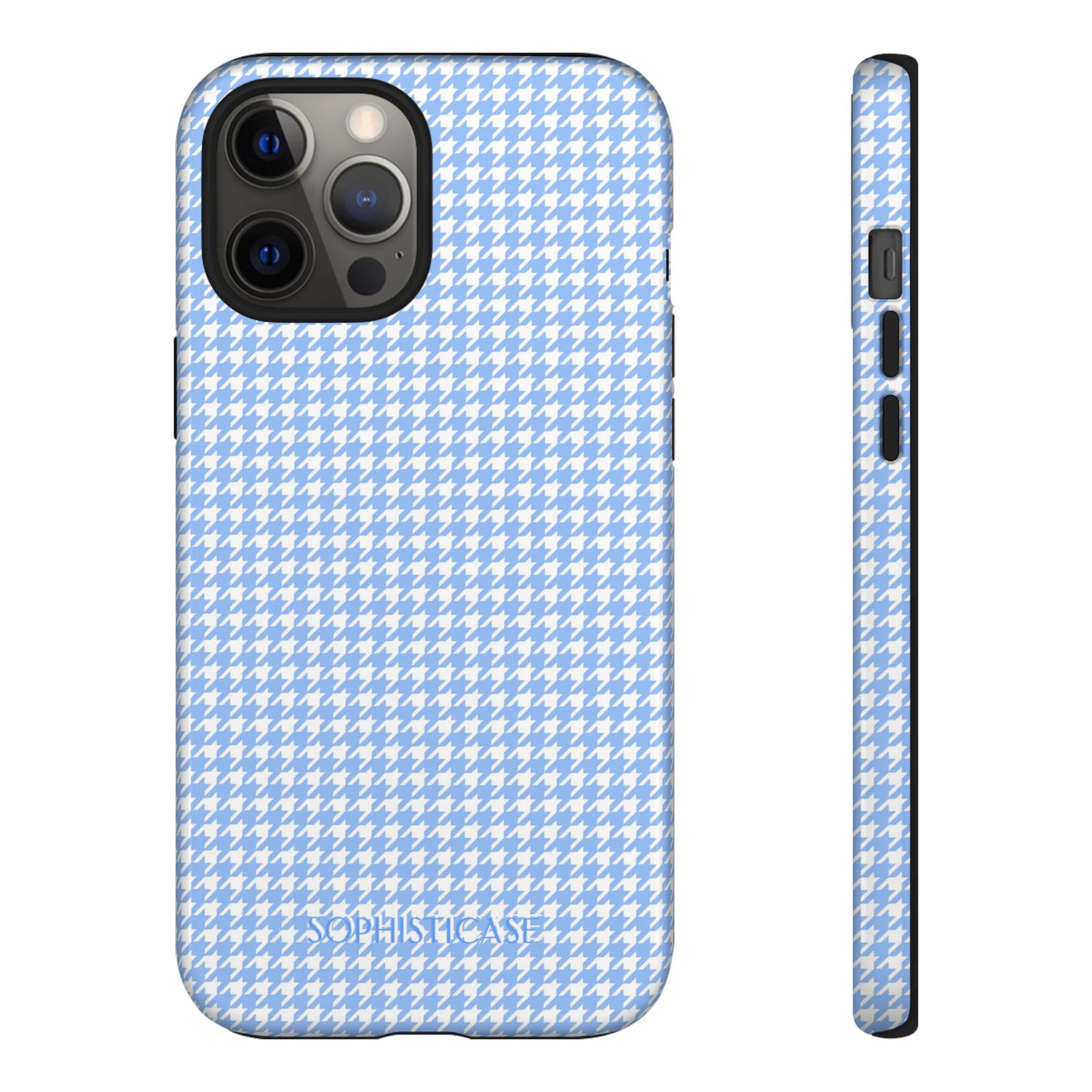 Houndstooth in Blue - iPhone Case, Samsung Galaxy Case, Google Pixel Case