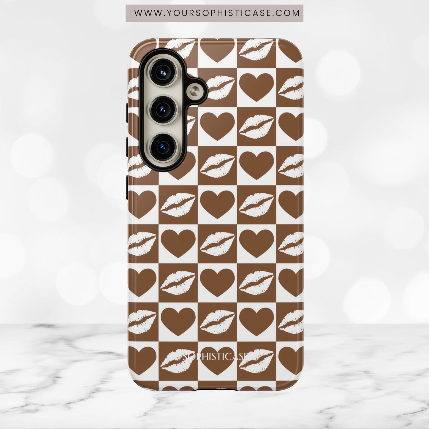 Belle Amie in Deep Brown - iPhone Case, Samsung Galaxy Case, Google Pixel Case