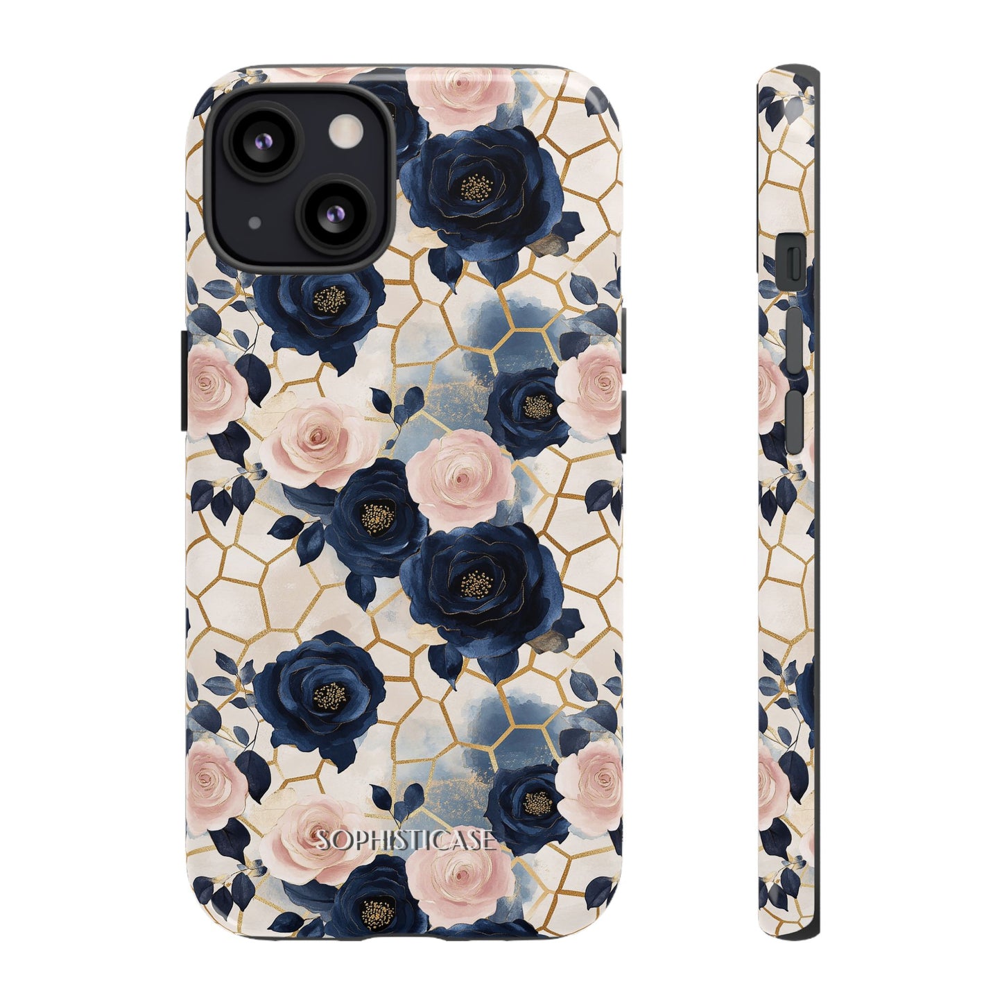 Royal Floral in Navy Hive - Tough Phone Case