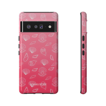 Seashell Society in Sunset Pink - iPhone Case, Samsung Galaxy Case, Google Pixel Case
