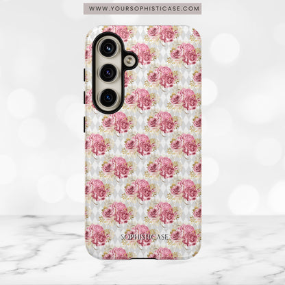 Rose Diamond Romance in Colette - Tough Phone Case