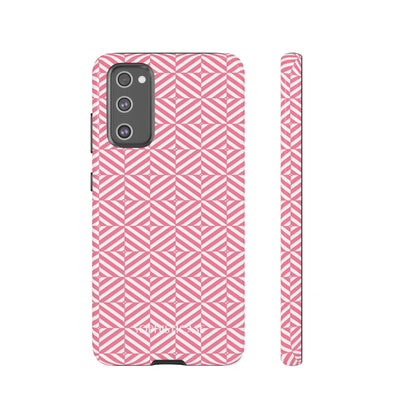 Illusions in Salmon - Dual Layer Shockproof Phone Case for iPhone, Google Pixel and Samsung Galaxy