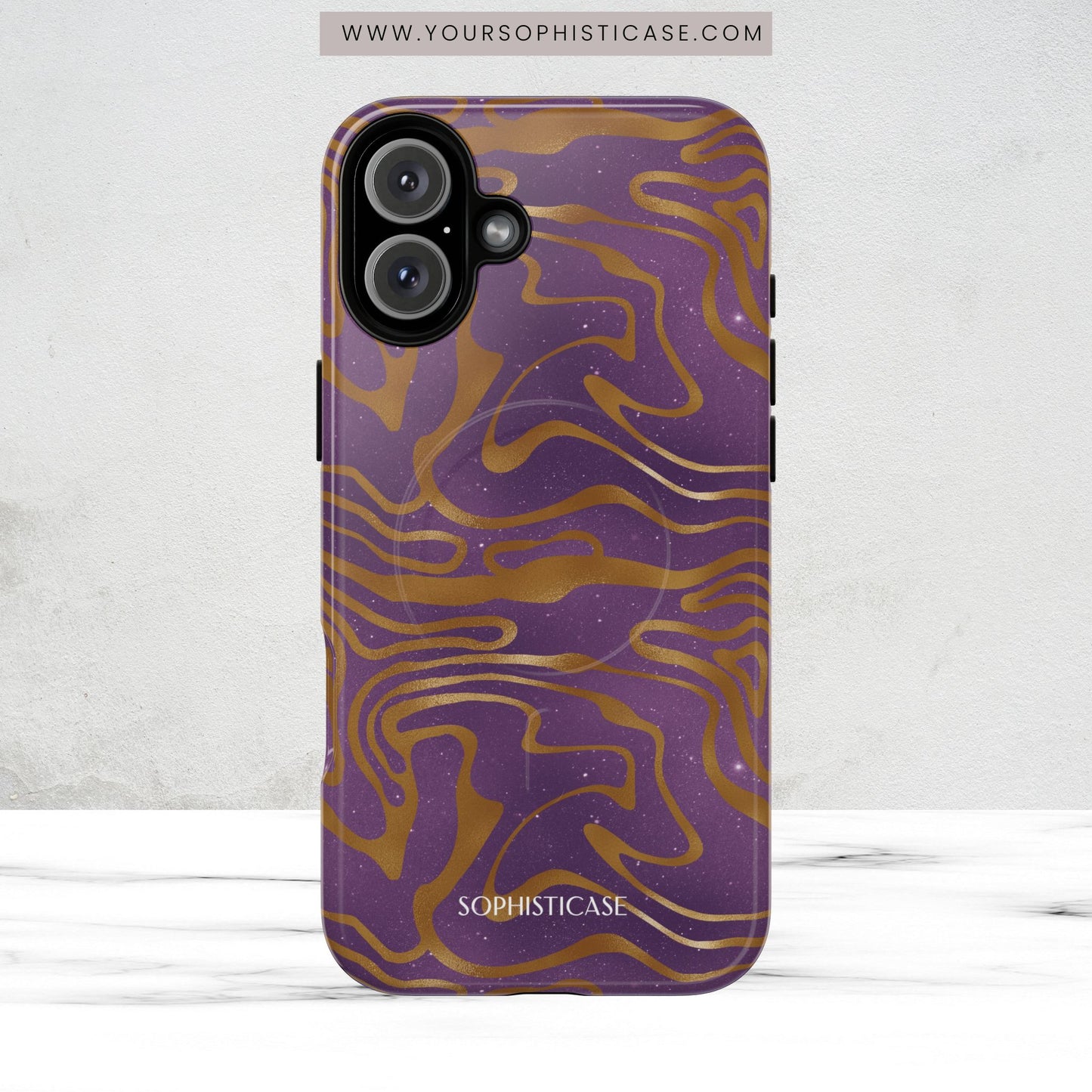 Cosmic Gold in Purple - iPhone Magsafe Case
