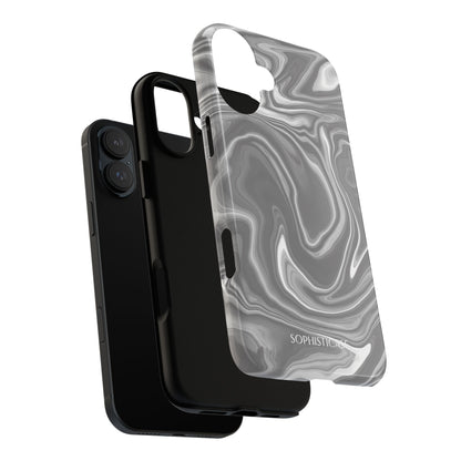 Liquid Dreams in Charcoal - iPhone Case