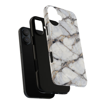 Marble Opulence in Cracked Beige - iPhone Case, Samsung Galaxy Case, Google Pixel Case