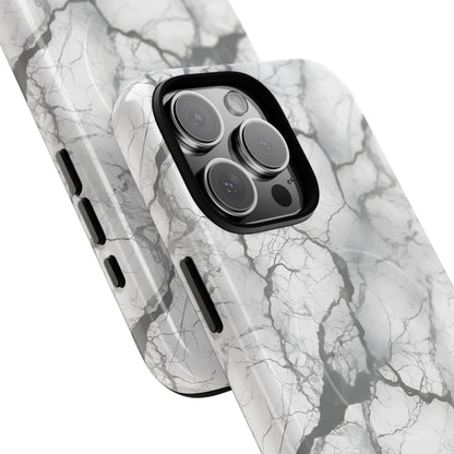 Marble Opulence in Charcoal Grey - Magsafe Case