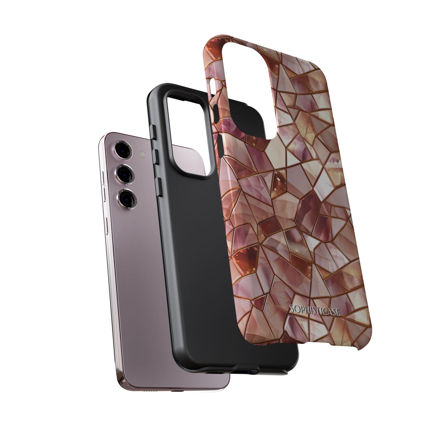 Rose' Runway in Champagne Mosaic - Tough Phone Case