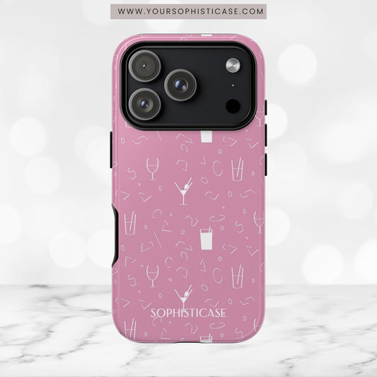 Cocktail Hour in Pink - iPhone Case