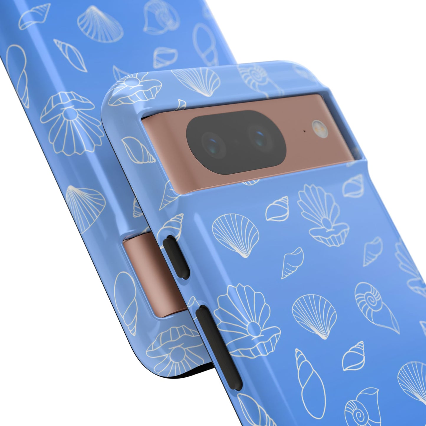 Seashell Society in Ocean Blue - iPhone Case, Samsung Galaxy Case, Google Pixel Case