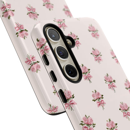The Sweetest Thing in Coquette Rose Bouquet - iPhone Case, Samsung Galaxy Case, Google Pixel Case