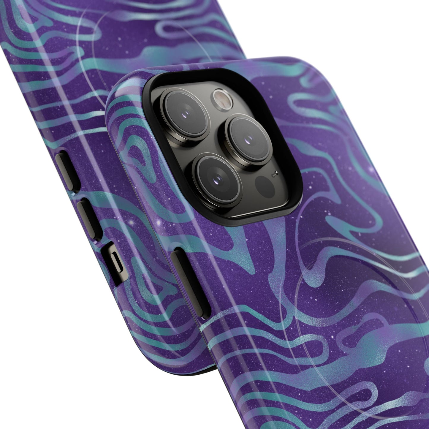 Cosmic Gold in Blue & Purple - iPhone Magsafe Case