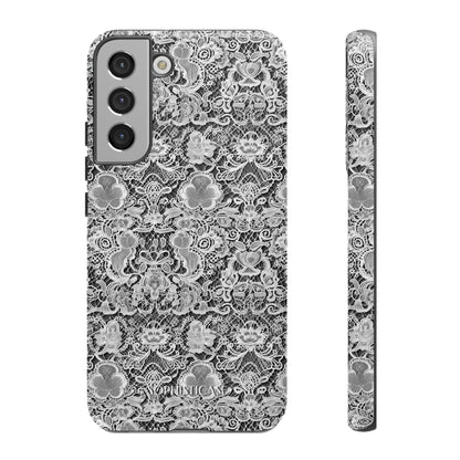 Luxe Lace in Black - Tough Phone Case