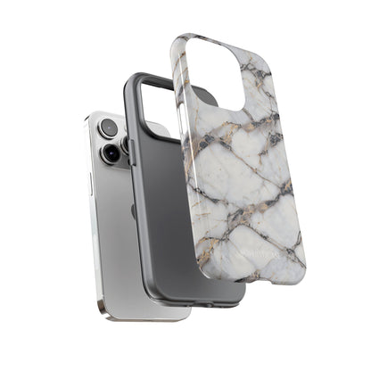 Marble Opulence in Cracked Beige - iPhone Case, Samsung Galaxy Case, Google Pixel Case