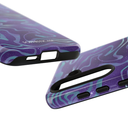 Cosmic Zebra in Blue & Purple - iPhone Case, Samsung Galaxy Case, Google Pixel Case