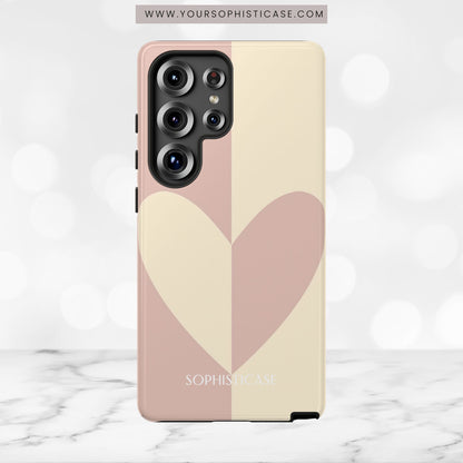 Be Mine in Brown and Beige - iPhone Case, Samsung Galaxy Case, Google Pixel Case
