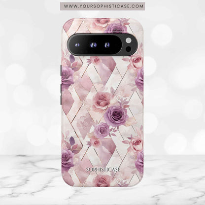Royal Floral in Mauve Rose - Tough Phone Case