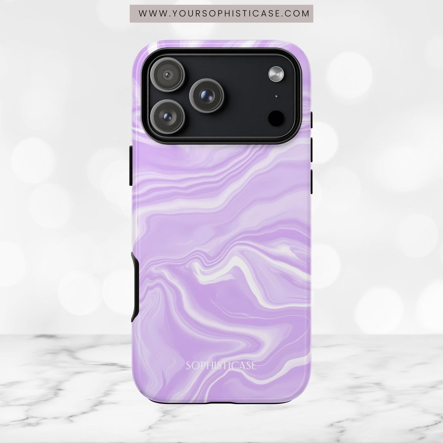 Liquid Dreams in Light Purple - iPhone Case
