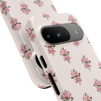 The Sweetest Thing in Coquette Rose Bouquet - iPhone Case, Samsung Galaxy Case, Google Pixel Case