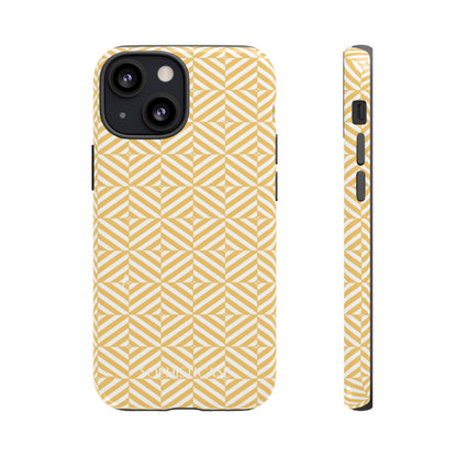 Illusions in Yellow - Dual Layer Shockproof Phone Case for iPhone, Google Pixel and Samsung Galaxy