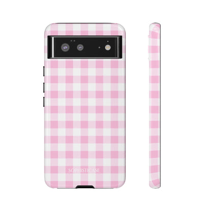 Gingham in Pink - iPhone Case, Samsung Galaxy Case, Google Pixel Case