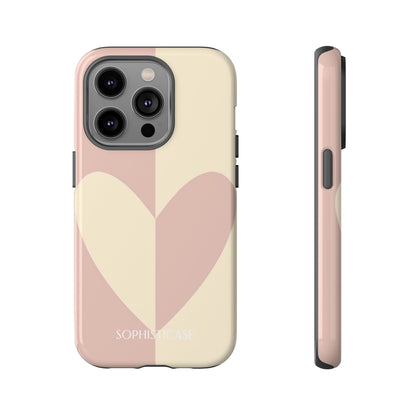 Be Mine in Brown and Beige - iPhone Case