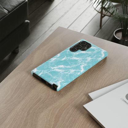 Marble Crush in Aqua - Tough Phone Case