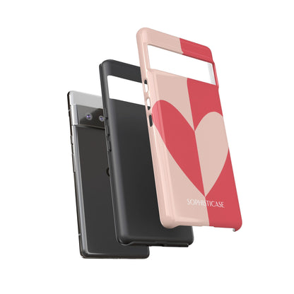 Be Mine in Red and Brown - iPhone Case, Samsung Galaxy Case, Google Pixel Case