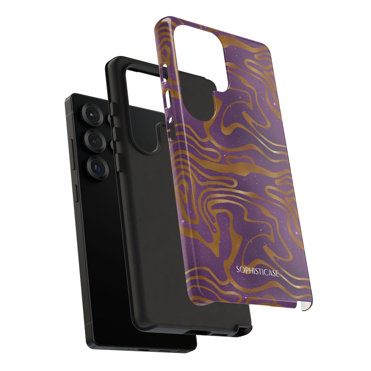 Cosmic Gold in Purple - iPhone Case, Samsung Galaxy Case, Google Pixel Case