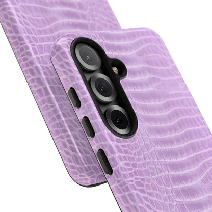 Luxe Leather in Purple - Tough Phone Case