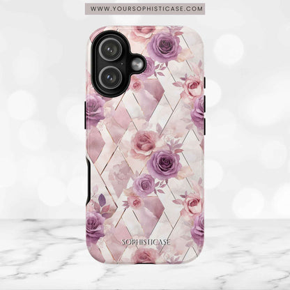 Royal Floral in Mauve Rose - Tough Phone Case