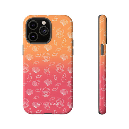 Seashell Society in Sunset Orange - iPhone Case