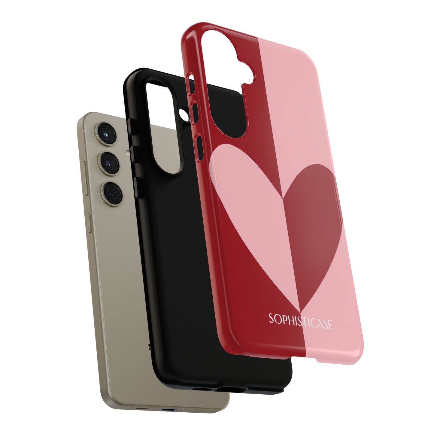 Be Mine in Red and Pink - iPhone Case, Samsung Galaxy Case, Google Pixel Case