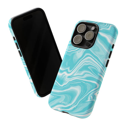 Liquid Dreams in Aqua - iPhone Case