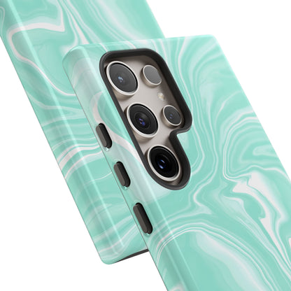 Liquid Dreams in Green - Tough Phone Case