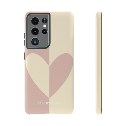 Be Mine in Brown and Beige - iPhone Case, Samsung Galaxy Case, Google Pixel Case