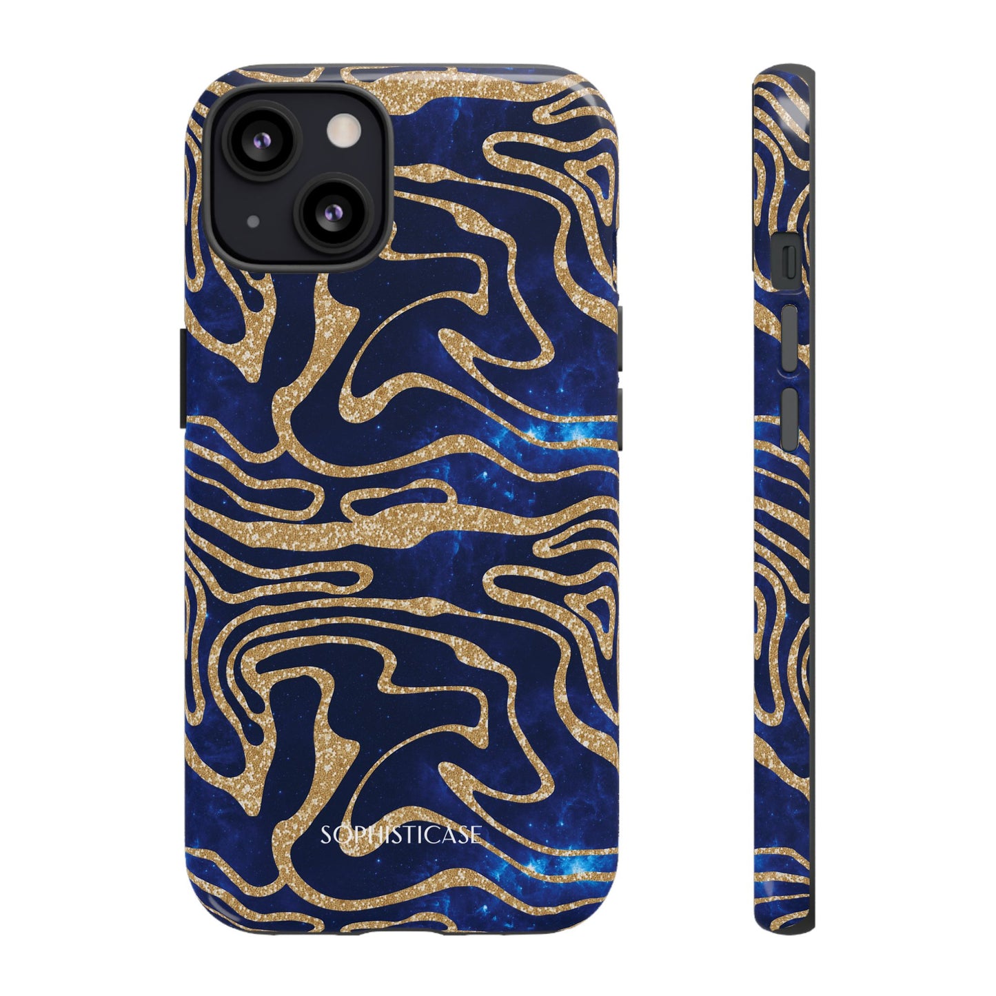 Cosmic Gold in Blue - iPhone Case, Samsung Galaxy Case, Google Pixel Case